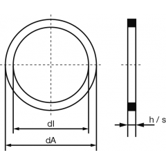 Joint de vidange alu 29x24x2 - Type Ducati