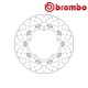 Disque de frein BREMBO Oro flottant - 78B40837
