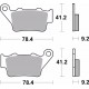 Plaquettes Arrière BREMBO 07BB02SD