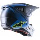 Casque cross Alpinestars S-M5 Rayon bleu/ blanc et noir