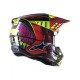 Casque cross Alpinestars S-M5 Solar Flare Rouge/ orange/ jaune et noir