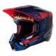 Casque cross Alpinestars S-M5 Solar Flare Rouge/ bleu et et noir