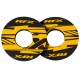 Paire de donuts de poignée jaune RFX sport
