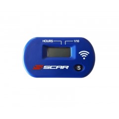 Compteur d'heures SCAR sans-fil avec Velcro bleu