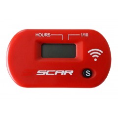 Compteur d'heures SCAR sans-fil avec Velcro rouge