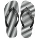 Tongue Jail Break Flip Flop Noir/Blanc