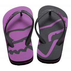 Tongue flip flops noir/violet