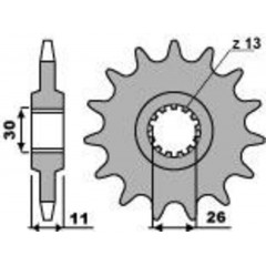 Pignon PBR acier 2091 - 15 dents