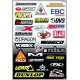 Stickers Sponsor AKRAPOVIC PROTAPER EBC