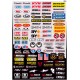 Stickers mini Sponsor BELL NGK ALPINSTARS