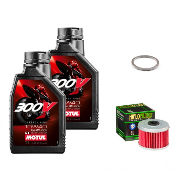 Kit Entretien Vidange Pour Honda Forza 125 (2015-2024) - Huile MTL 5100 10W30 1L + Filtre Crépine + Joint 12,2x20x2 Mm - Entretien Standard Complet
