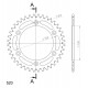 Couronne Aluminium Supersprox RAL-990 Noir