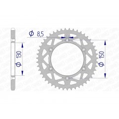 Couronne AFAM 13323-520 Alu - 50