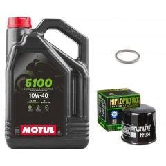 Pack Vidange Kawasaki ZX6R 2002 à 2006 - Motul 5100