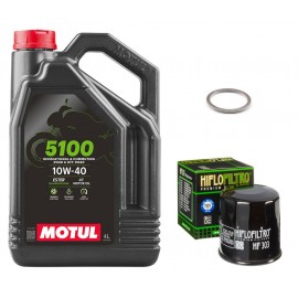 Suzuki GSXR 1000 2003 2004 K3 K4 Motul 300V 10W40 and Oil Filter