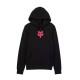 Sweat Femme Fox Head Pullover Noir et Rose