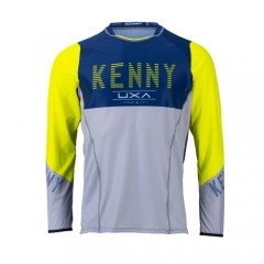 MAILOT KENNY TITANIUM NAVY NEON JAUNE /BLEU ET GRIS