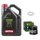 Pack Vidange Honda XL 1000 VARADERO 2003 à 2011 - Motul 5100