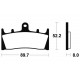 Plaquettes de frein avant Tecnium MF186