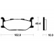 Plaquettes de frein avant Tecnium MF163