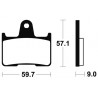 Plaquettes de frein arrière Tecnium MR265