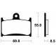 Plaquettes de frein avant Tecnium MF124