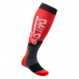 CHAUSSETTES MX ALPINESTARS PLUS-2 ROUGE / BLANC