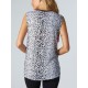 T-shirt Fox femme blanc et gris