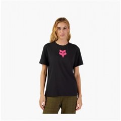 T-Shirt Femme FOX Head Noir|Rose