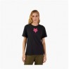 T-Shirt Femme FOX Head Noir|Rose