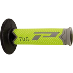 Poignées cross triple densité 788 Jaune/ Gris/ Noir