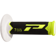 Poignées cross triple densité 788 Noir/ Jaune/ Blanc