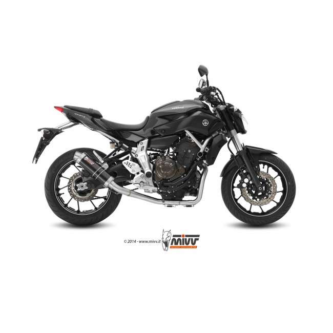 Ligne complète MIVV GP acier Noir pour MT07