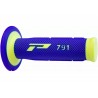 Poignées cross triple densité 791 Bleu et Jaune