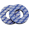 Paire de donuts de poignée Scar Bleu