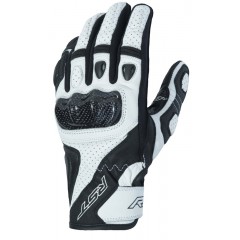 Gants RST Stunt 3 CE cuir/textile - blanc