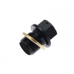 Bouchon de vidange TECNIUM alu noir M14x1,25x13,5