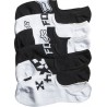 Chaussettes basses pour fille noir et blanche fox