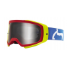 Masque de moto fox airspace bleu, jaune, rouge