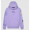 Sweat à capuche Hello Future Violet