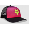 Casquette de camionneur Fox rose femme