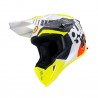 CASQUE PULL IN RACE BLANC ET JAUNE