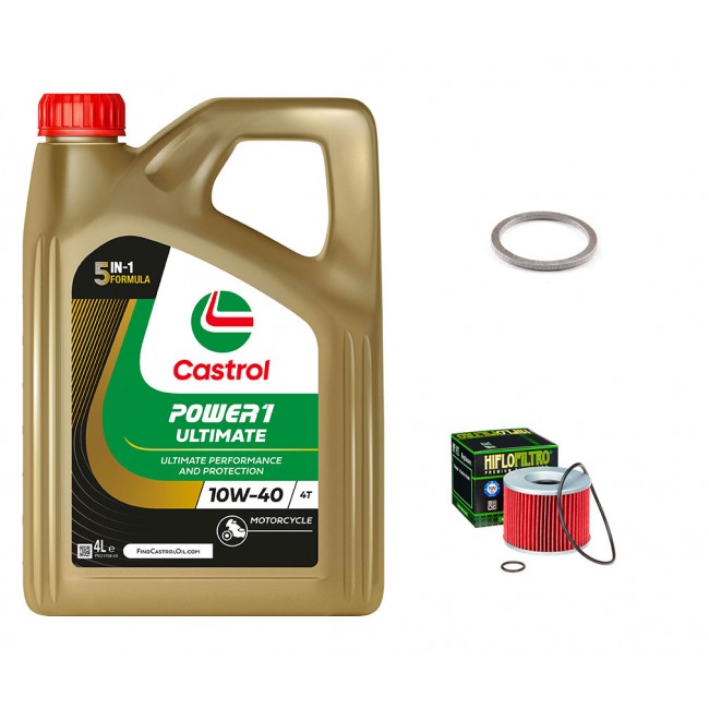 Pack Vidange Triumph Trophy 1200 1991 à 2003 - Castrol Power 1 Ultimate