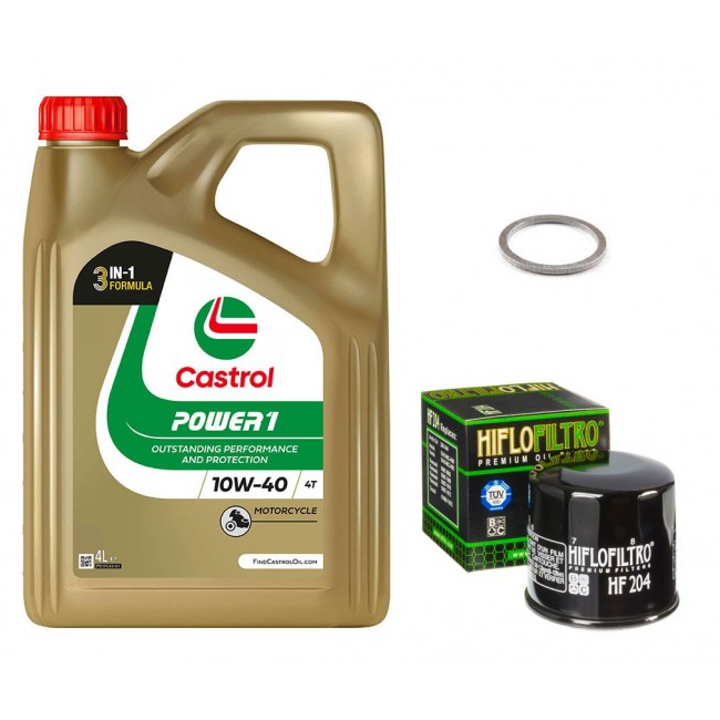 Pack Vidange Kawasaki ZX9R 2002 à 2004 - Castrol Power 1