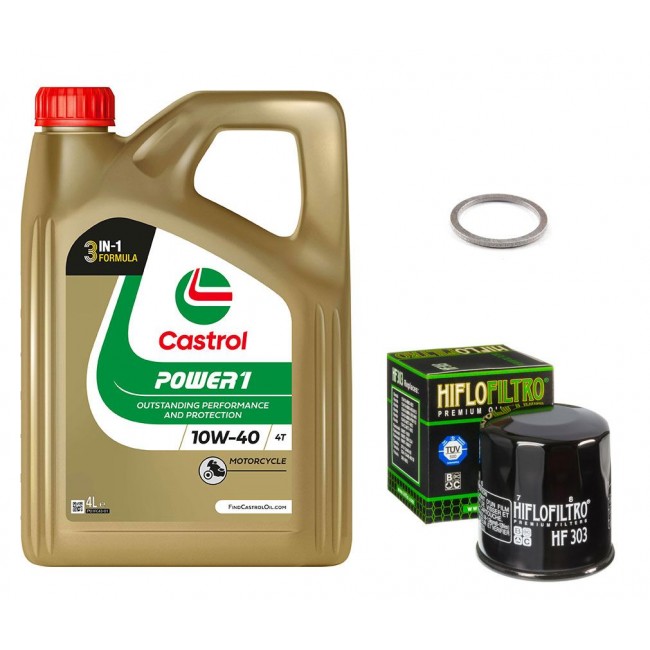 Pack Vidange Yamaha YZF1000 Thunder Ace 1996 à 2002 - Castrol Power 1