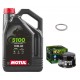 Pack Vidange Yamaha XVS1300 A Midnight Star 2007 à 2010 - Motul 5100