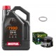 Pack Vidange Yamaha XVS1300 A Midnight Star 2007 à 2010 - Motul 7100