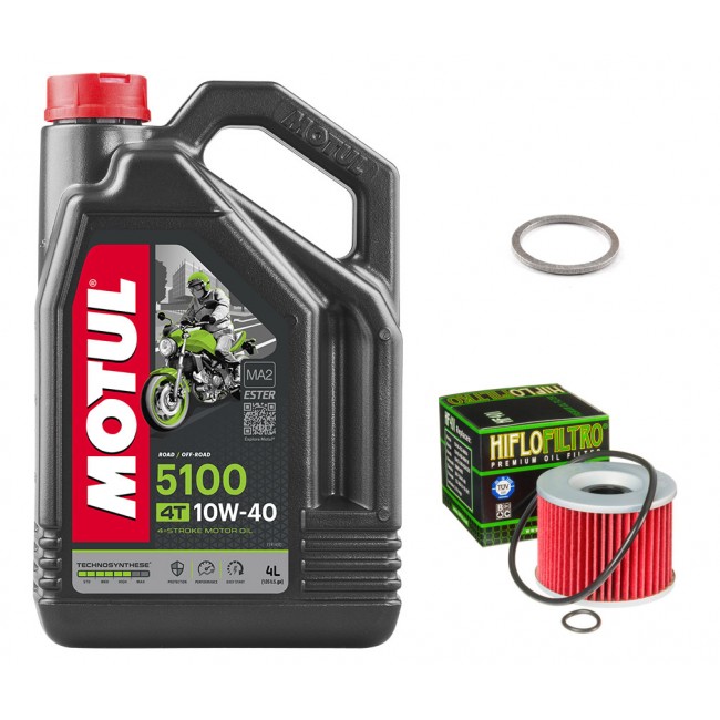 Pack Vidange Kawasaki ZZR 1200 2002 à 2005 - Motul 5100
