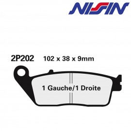 Plaquettes de frein avant Nissin 2P-202NS semi-metallique