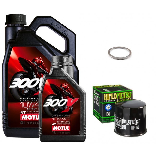 Pack Vidange Suzuki VS 1400 INTRUDER de 1987 à 2003 - MOTUL 300V